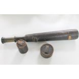 An antique leather cased telescope