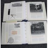Two Deuchtsland Archiv folders containing the history of WWI (In German)