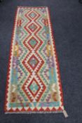 A vegetable dye wool choli kelim runner 193 cm x 66 cm