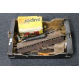 A Gedore tap and die set, box of hand tools,