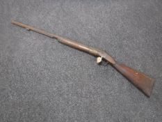 A 19th century percussion cap musket