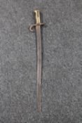 A French Chassepot sword bayonet