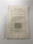 A George II act dated 1738 relating to the draining of fens ,