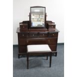 A Stag Minstrel dressing table and stool