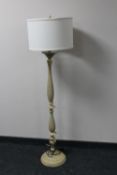 A contemporary standard lamp