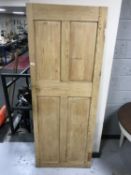 A pine door