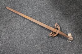 A reproduction Spanish style sword