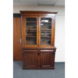 A Victorian mahogany bookcase