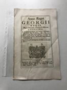 A George II Act dated 1724 relating to repairing of roads in Enfield, Ware and Hertford.