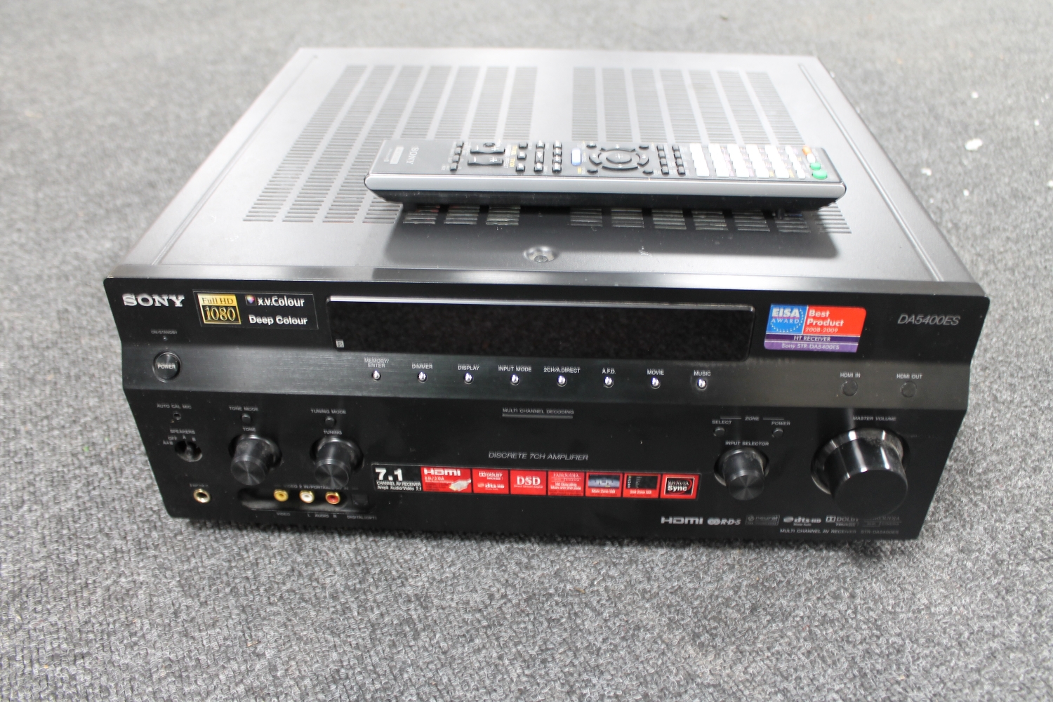 A Sony Discrete 7CH Amplifier DA5400ES with remote