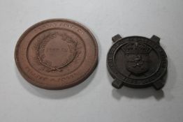 Two award medals - Dental Anatomy 1949-1950 and Caledonian challenge Shield.