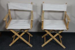 Two director's chairs