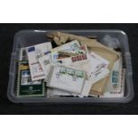 A box of first day covers,