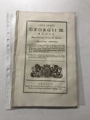 A George III act dated 1797 relating to charges and taxes relating to the by the commissioners