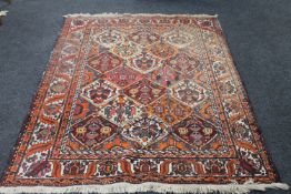 An antique Bakhtiari rug, West Iran,
