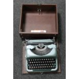 A cased Imperial Good Companion 4 typewriter