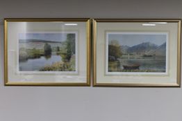 Two gilt framed colour prints after I.