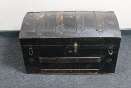 A 19th century dome top chest