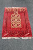 An Afghan prayer rug,