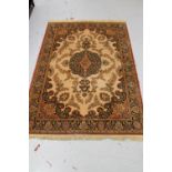 A machine made Persian rug