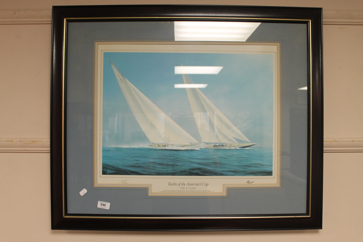 A special edition print "Yachts of The America's Cup The "J" Class",