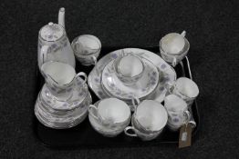 Approximately thirty-five pieces of Royal Adderley Charmaine tea china