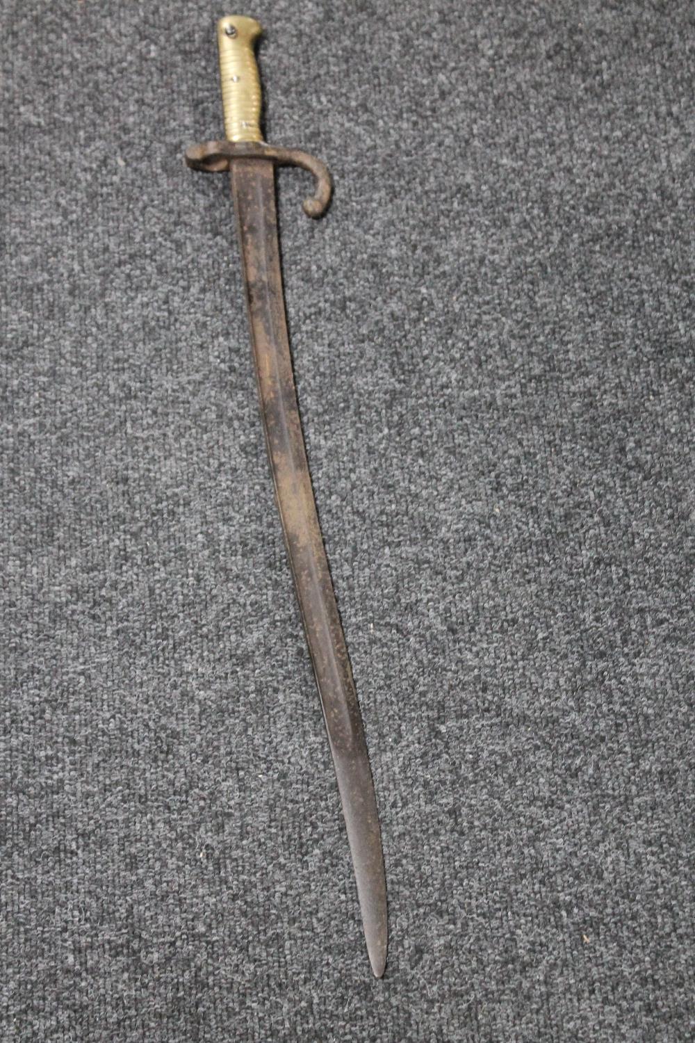 A French Chassepot sword bayonet