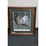 A limited edition print of a Barn Owl after Dorothea Buxton-Hyde,