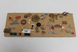 A collection of military decorations