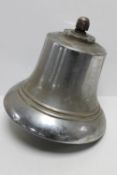 A chrome plated fire engine bell