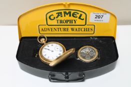 A gent's Camel Trophy stainless steel quartz chronograph wristwatch in box,