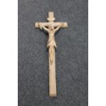 An old carved oak crucifix