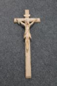 An old carved oak crucifix