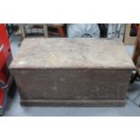 ** lot withdrawn from auction ** A Victorian pine blanket chest