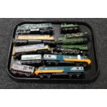 A tray of Hornby and Mainline unboxed die cast rolling stock