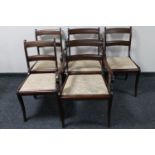 Five continental dining chairs