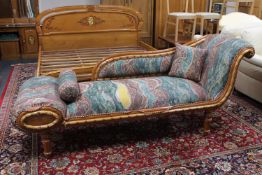 An oriental style chaise longue (needs re-upholstering)