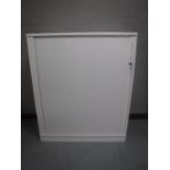 Two office shutter door cabinets