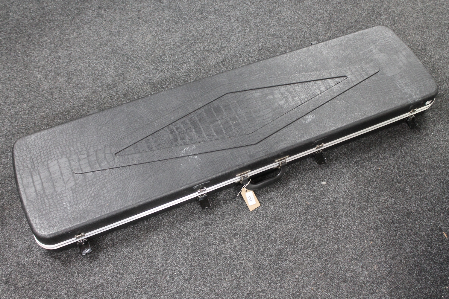 A Gun Guard hard shell gun case with keys