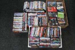 Five boxes of approximately 300 DVD's