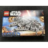 A boxed Lego Star Wars Millennium Falcon 75105 (sealed and as new)