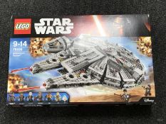 A boxed Lego Star Wars Millennium Falcon 75105 (sealed and as new)