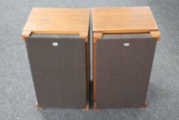 A pair of teak cased Sony 7200 speakers