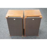 A pair of teak cased Sony 7200 speakers