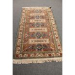 An antique Caucasian rug,