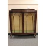 An early 20th century mahogany display cabinet