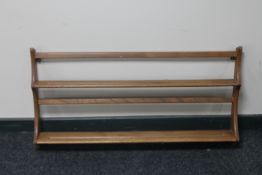 An Ercol plate rack