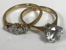 A 9ct gold dress ring,