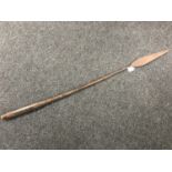 An antique African tribal spear