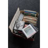 A box of 7" singles,